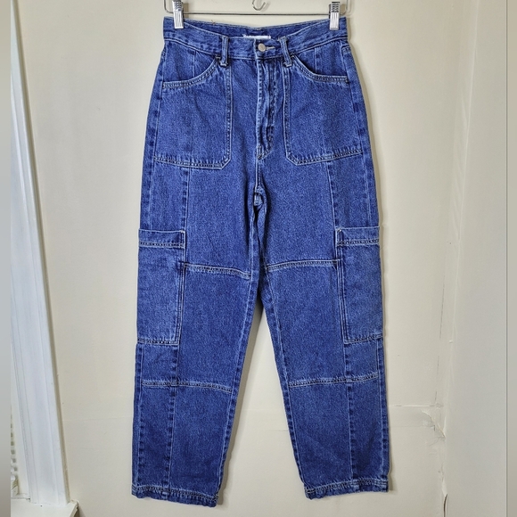 BDG High Rise Baggy Cargo Jeans High Rise Urban Outfitters Size 27 - Picture 2 of 9